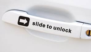 Looking to cut down on car insurance costs? Free Shipping Slide To Unlock Car Door Handle Sticker Universal For All Cars Car Decal Stickers Araba Cikartmasi Kapi Kollari Araba