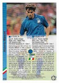 Spielerprofil von roberto mancini, 27.11.1964. Roberto Mancini Gallery 1994 Trading Card Database