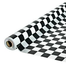 Black And White Striped Tablecloth Party City Table Cloth Cars Birthday Party Disney 50s Theme Parties Cars Party Supplies