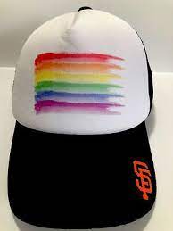 Sf Pride Rainbow Hat Color Black White Size Osfm Ebay Rainbow Pride Rainbow Hat Black And White