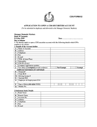 What is the minimum deposit? Cds Account Fill Online Printable Fillable Blank Pdffiller