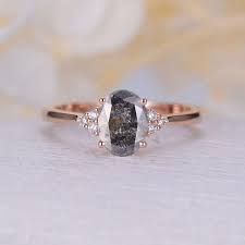 Tear drop vintage engagement ring features a tiny teardrop salt and pepper diamond below the main stone. Salt And Pepper Diamond Engagement Rings The Complete Guide