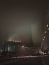 Liminal space on the way to space. NASAs VAB after dark, enshrouded in  fog. : rLiminalSpace