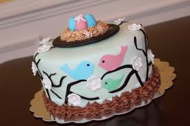 2 boys and 1 girl. Triplet Baby Shower Cake Cakecentral Com