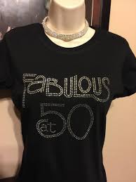 50th Birthday T Shirt Ideas For Her Fabulous Fifty 50th Birthday T Shirt By Enviudesigns On Etsy Fashion Fifties Fashion 50th Birthday Shirts