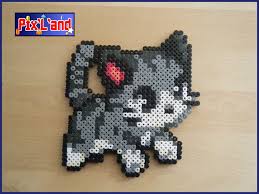 Kitty Cat Hama Perler Beads By Pix L And Perles A Tisser Schemas De Bijoux En Perles Motifs Perler