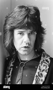 British blues guitarist and singer Gary Moore of Thin Lizzy. 27th March  1979 Stock Photo