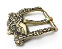 Jolly Roger belt buckle, Skull pin belt buckle, Rectangular skeleton buckle  for 1.5 inch belt for men and women