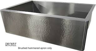 hammered stainless farmhouse sink