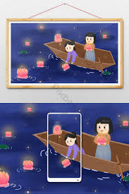 Mewarnai gambar sketsa kartun anak muslimah 25 sedang berdoa posted by abu said at thursday july 07 2016. Ilustrasi Kartun Berdoa Memohon Berkat Dan Memasang Lentera Teratai Ilustrasi Templat Psd Unduhan Gratis Pikbest