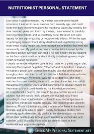 Nutrition Personal Statement Check My Personal Statement