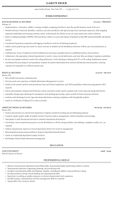 Medical Records Resume Sample Mintresume