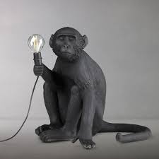 Seletti Sitting Monkey Table Lamp Black In 2020 Table Lamp Lamp Black Table Lamps