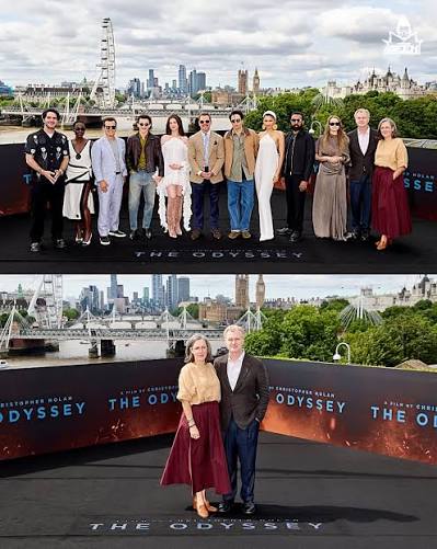 El elenco de The Odyssey se reunió en Londres junto a Christopher Nolan  como parte de su gira de medios, en una imagen que marca uno de los  primeros grandes encuentros públicos