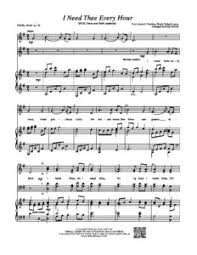 A list of every song on the site, presented starting in alphabetical order, but you can sort or. I Need Thee Every Hour Satb W Opt Violin Sally Deford Music