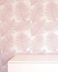 Best pink wallpaper, desktop background for any computer, laptop, tablet and phone. Palm Leaf Garden Blush Pink Wallpaper By The Room Alive In Wallpaper
