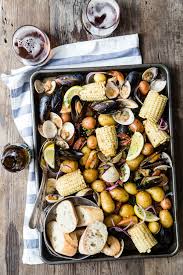 Like farrah fawcett's hair in the 80s, new england clambakes are more about layering ingredients to achieve stunning voluminosity and less about don't you worry: Sheet Pan Clam Bake Culinary Hill