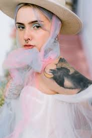 In Bloom: A Spring Time Pastel Bridal Shoot with a Punk Rock Edge · Rock n  Roll Bride