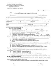 Alte drepturi de asigurari sociale. Cerere Pentru Acordarea Pensiei