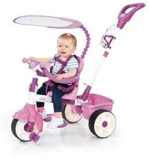 Kids can get comfortable with it starting at 9 months old and then, with the removable push bar and totally adjustable seat, continue to use it as a. Little Tikes 4 In 1 Basic Edition Trike Pink Walmart Canada