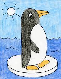 Lion paw drawing for kids. Draw An Easy Penguin Art Projects For Kids Drawing Pictures For Kids Penguin Drawing Easy Penguin Drawing