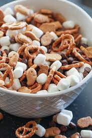 S Mores Trail Mix Recipe Trail Mix Summer Snacks Snacks