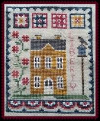 Country french golden needle using gentle art sampler threads and mill hill beads (or all dmc 3012, 830, 3325, 34,9, 167, 355. 95 Cross Stitch Patriotic Ideas Cross Stitch Stitch Patriotic Cross Stitch