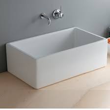 Installation options for fireclay kitchen sinks. Stella Fireclay Farmhouse Kitchen Sinks Bacera