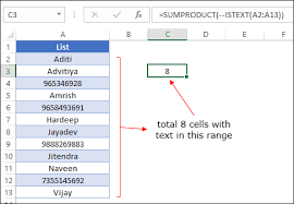 And from this list, you need to count the number cells with names (text). How To Count Cells With Text In Excel Using 5 Formulas Vba Code