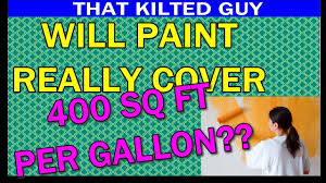 One gallon can of paint will cover up to 400 square feet, which is enough to cover a small room like a bathroom. Will Paint Cover 400 Sq Ft Per Gallon Find Out Youtube