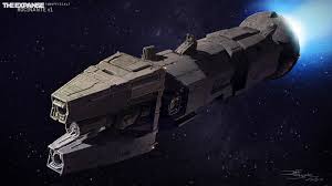 Artstation The Expanse Unofficial Rocinante Design 1 Personal Work Jeff Zugale In 2019 Ship Art The Expanse Artwork
