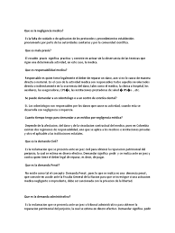Negligencia profesional, un caso de negligencia o incompetencia por parte de un profesional; Que Es La Negligencia Medica Historial Medico Hospital