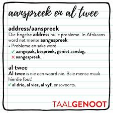 Afrikaans Afrikaans Afrikaans Language Words