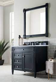 36 bathroom solid wood vanity cabinet black granite top vessel sink b3621b/7068 overall dimension:36.5(93cm). James Martin Brittany Single 36 Inch Transitional Bathroom Vanity Black Onyx