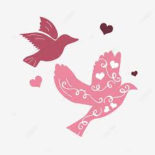 Download Pink Hand Drawn Love Bird Element Svg Svg Element Bird Png And Vector With Transparent Background For Free Download