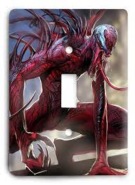 Spiderman Amazed V11 Light Switch Cover Carnage Spiderman Comic Book Wallpaper