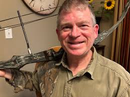 This bow was given to Mike Steger by Fred . Mike was Fred's adopted son.  1988 was the year Fred passed away. Normally I don't collect compound bows  or righties but this