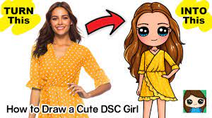 How To Draw A Draw So Cute Girl - Youtube