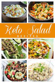 Satisfying Keto Salad Recipes To Enjoy As Low Carb Meals All Summer Lowcarb Keto Ketorecipe Salad Sal Low Carb Salad Salad Recipes Low Carb Salad Recipes