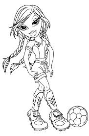 Jade Bratz Playing Football Coloring Pages Bratz Coloring Pages Kidsdrawing Free Coloring P Mermaid Coloring Pages Coloring Pages Football Coloring Pages