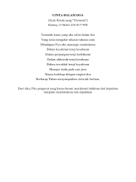 Meski menyiksa, kebanyakan dari mereka tetap bertahan dengan cara yang seperti ini. Cinta Dalam Doa