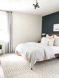Neutral Bedroom Lots Of Texture Love The Dark Accent Wall Bedroom Interior Farmhouse Style Bedroom Decor Modern Farmhouse Style Bedroom