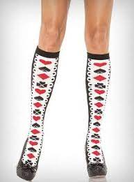 I Think That Alice As Apart Of Her Costume Should Use These Socks Knee High My Style Retro Outfits