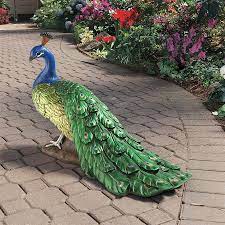 The Regal Peacock Garden Sculpture In 2021 Garden Statues Animal Statues Peacock