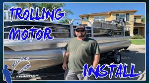 2.2 cloud mountain 36/40/46/50/55/60/86 lbs thrust electric trolling motor for fishing boats. Minn Kota Terrova Trolling Motor Install On A Pontoon How To Youtube