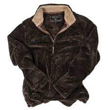 Pebble Pile Pullover 1 2 Zip In Vintage Brown By True Grit Real Leather Jacket Leather Jacket Designer Leather Jackets