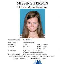 A Missing Woman Missing Persons Kids Poster Person