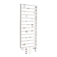 See what makes us the home decor superstore! Angelynn S Stud Dangle Earring Holder Wall Mount Hanging Jewelry Organizer Display Closet Jewelry Storage Rack Luka Large White