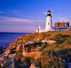 The pemaquid point light is a historic u.s. Pemaquid Point Lighthouse In Bristol Maine Usa Maine Lighthouses Pemaquid Beautiful Landscapes