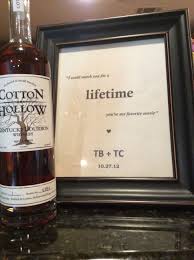 Finished Tim S Second Cotton Wedding Anniversary Present Cotton Sign Of Lyrics From Our Fi Cotton Anniversary Gifts For Him Cotton Anniversary Gifts Bourbon